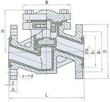 襯氟止回閥2